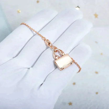 [：Polaidi Jewelry]AMULETTE PEDANT ROSE GOLD NECKLACE