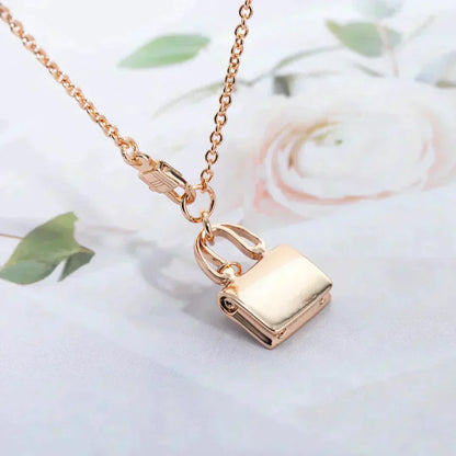 [Polaidi Jewelry]AMULETTE PEDANT ROSE GOLD NECKLACE