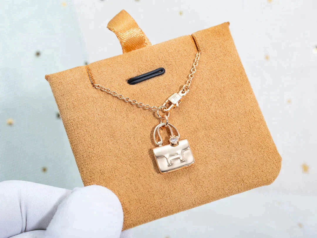 [：Polaidi Jewelry]AMULETTE PEDANT ROSE GOLD NECKLACE