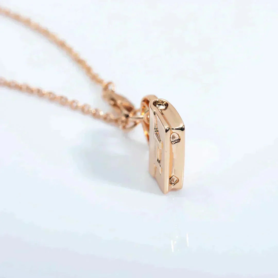 [：Polaidi Jewelry]AMULETTE PEDANT ROSE GOLD NECKLACE