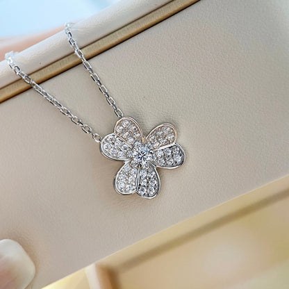 [Polaidi Jewelry]CLOVER DIAMOND NECKLACE SILVER