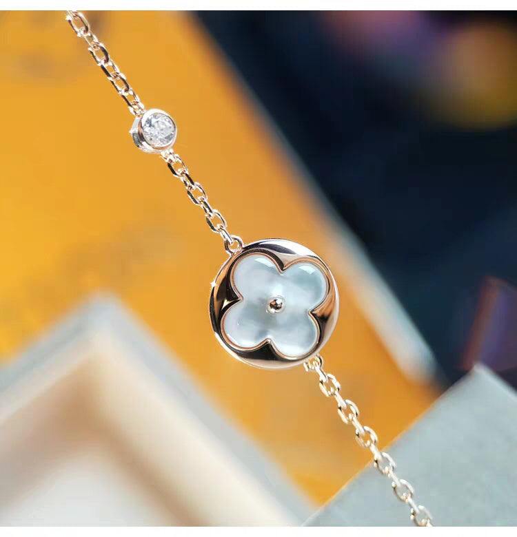 [Polaidi Jewelry]SUN MOP GOLD 1 DIAMOND NECKLACE