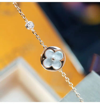[Polaidi Jewelry]SUN MOP GOLD 1 DIAMOND NECKLACE