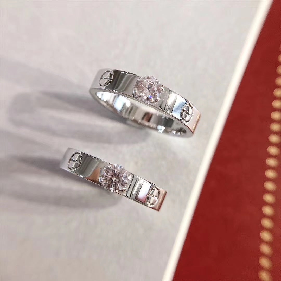 [Polaidi Jewelry]LOVE RING 3.6MM 1 BIG DIAMOND