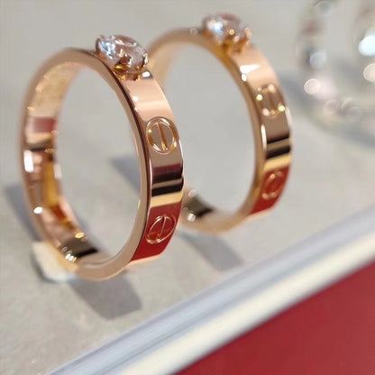 [Polaidi Jewelry]LOVE RING 3.6MM 1 BIG DIAMOND