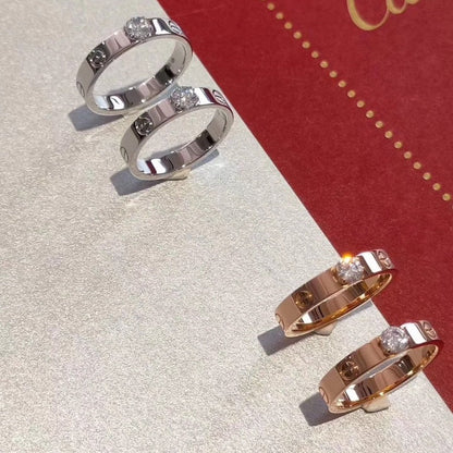 [：Polaidi Jewelry]LOVE RING 3.6MM 1 BIG DIAMOND