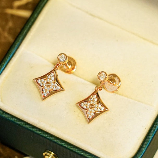 [Polaidi Jewelry]STAR DIAMONDS EARRINGS GOLD