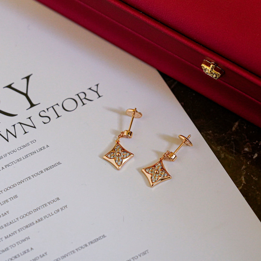 [Polaidi Jewelry]STAR DIAMONDS EARRINGS GOLD