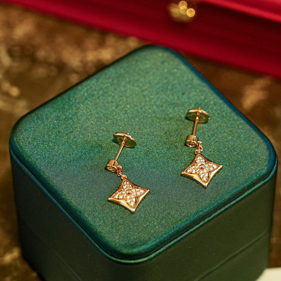 [Polaidi Jewelry]STAR DIAMONDS EARRINGS GOLD