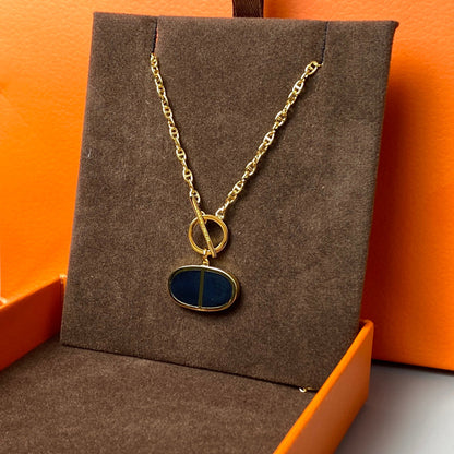 [Polaidi Jewelry]CHAINE VERSO BLACK CERAMIC NECKLACE