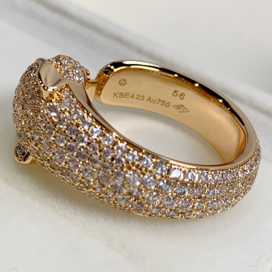 [：Polaidi Jewelry]PANTHERE PINK GOLD DIAMOND RING