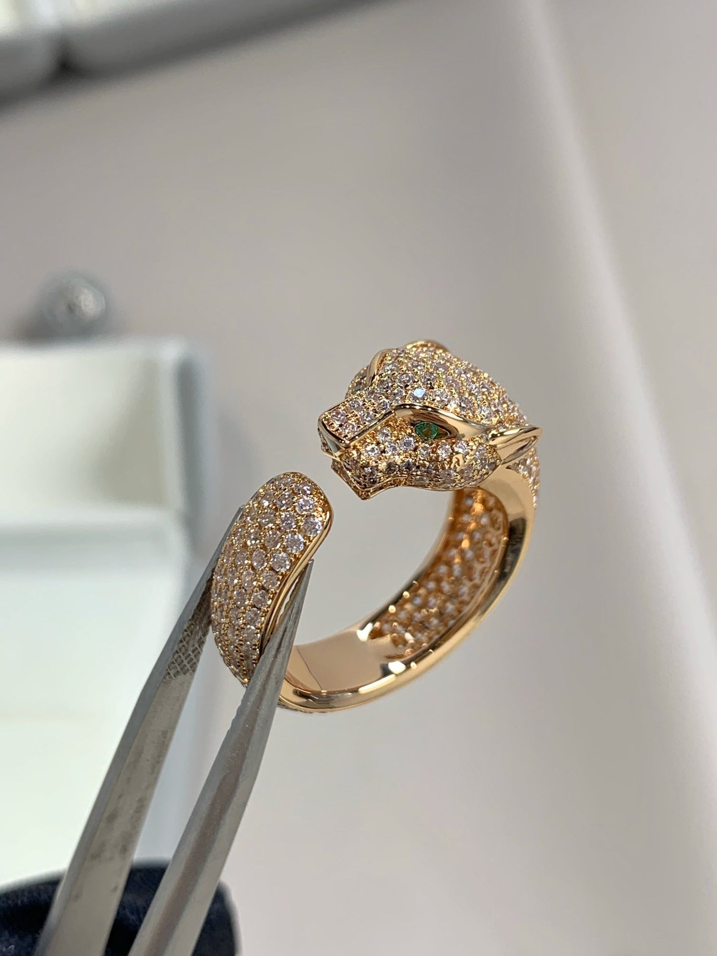 [Polaidi Jewelry]PANTHERE PINK GOLD DIAMOND RING
