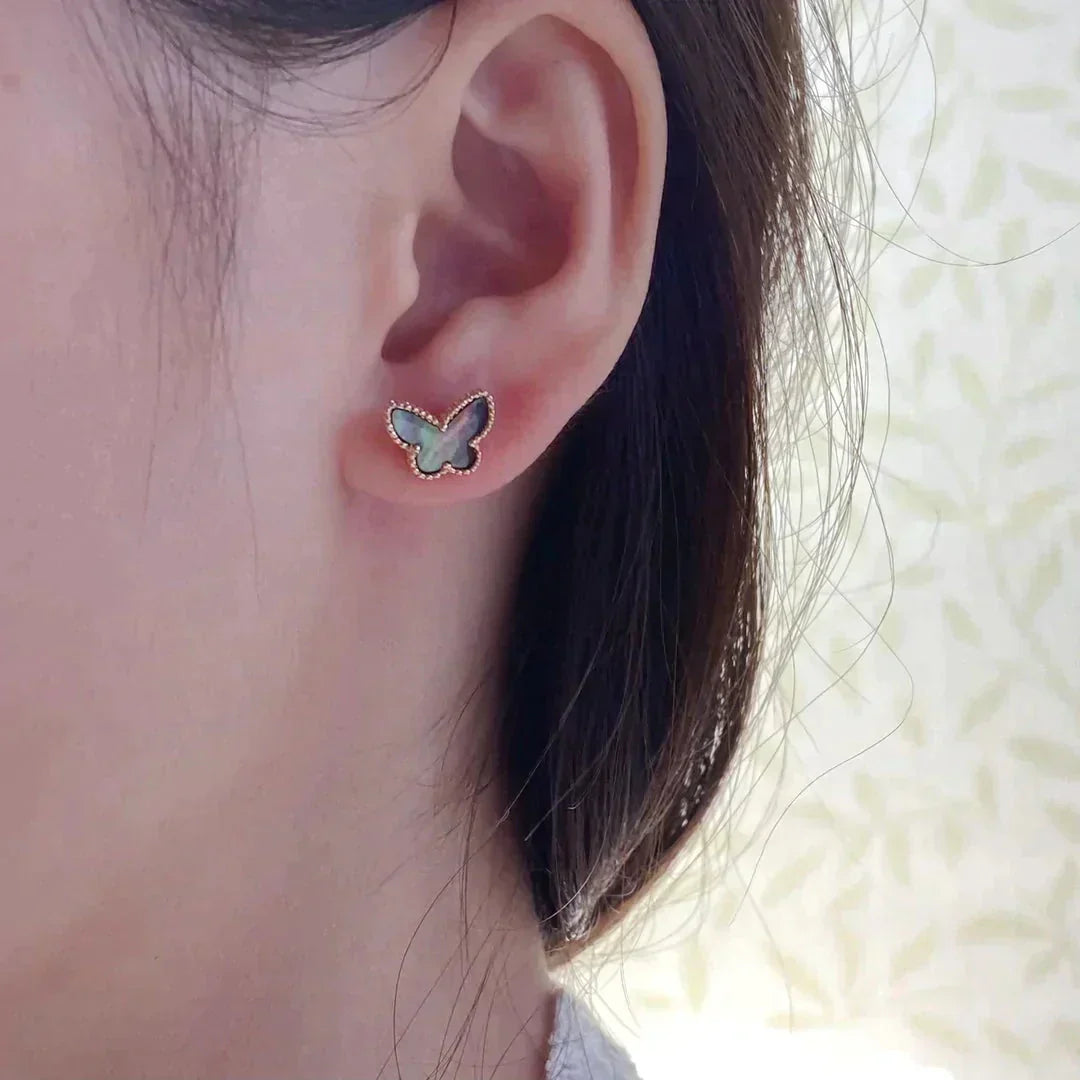 [：Polaidi Jewelry]BUTTERFLY DARK MOP  EARRINGS