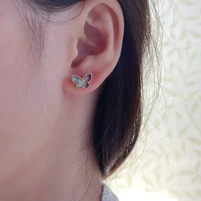 [：Polaidi Jewelry]BUTTERFLY DARK MOP  EARRINGS