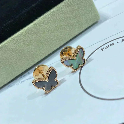 [Polaidi Jewelry]BUTTERFLY DARK MOP  EARRINGS