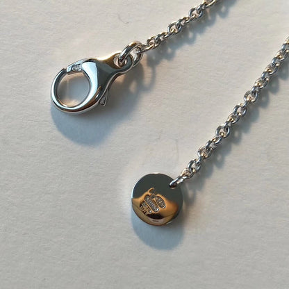 [Polaidi Jewelry]ZERO 1 BLACK CERAMIC SILVER NECKLACE