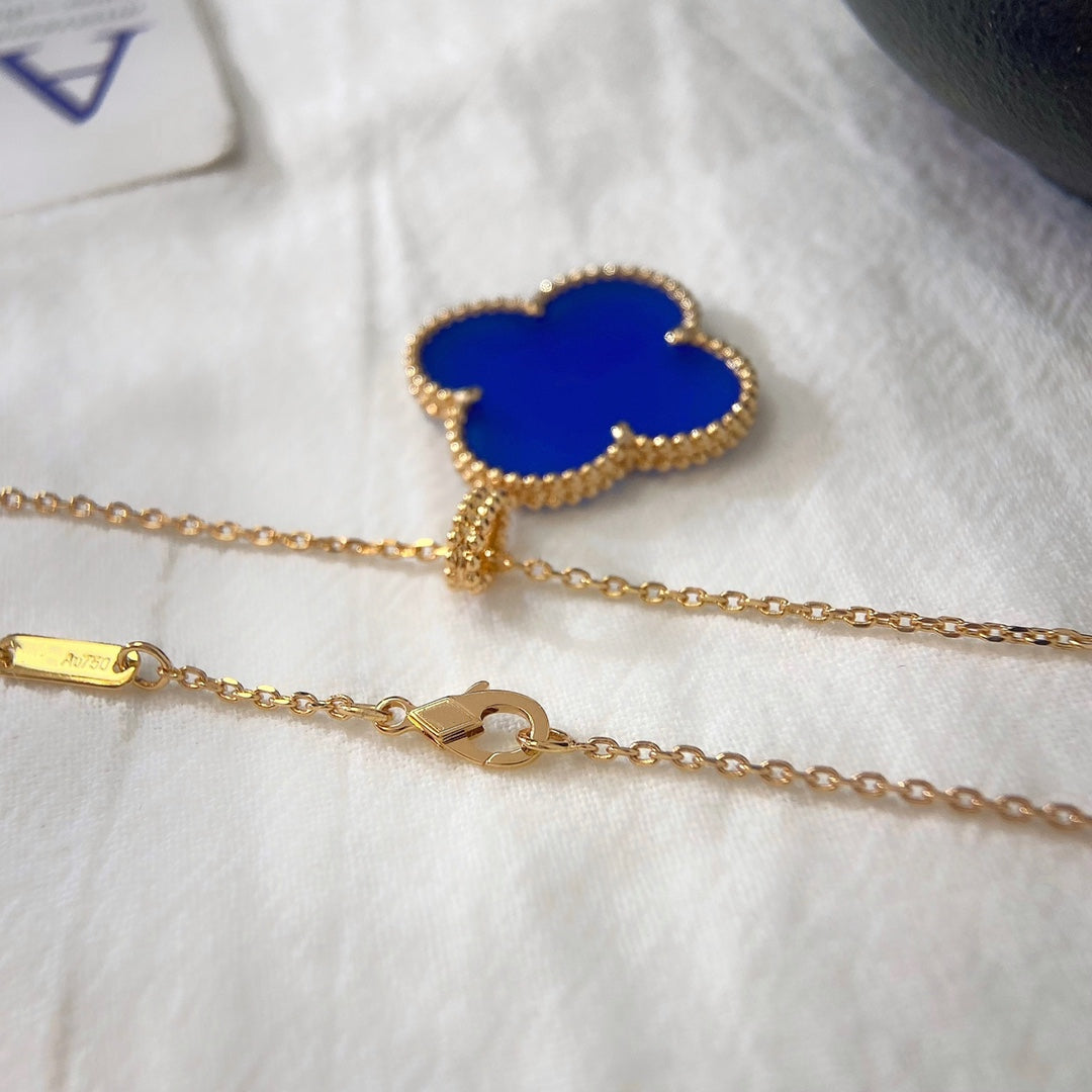 [：Polaidi Jewelry]CLOVER 25MM NECKLACE TURQUOISE ROSE GOLD