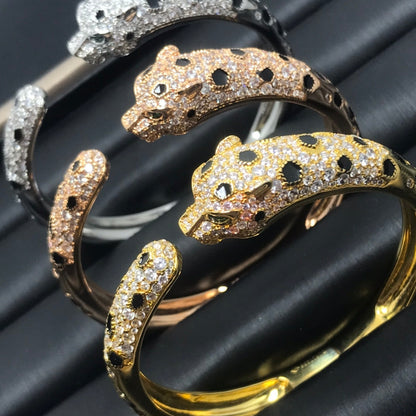 [Polaidi Jewelry]PANTHERE BIG BRACELET DIAMONDS