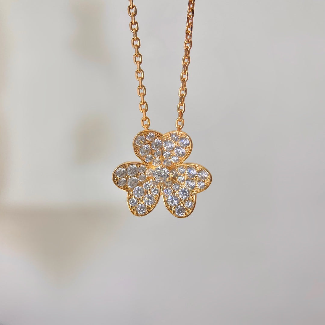 [Polaidi Jewelry]FLOWER DIAMOND NECKLACE