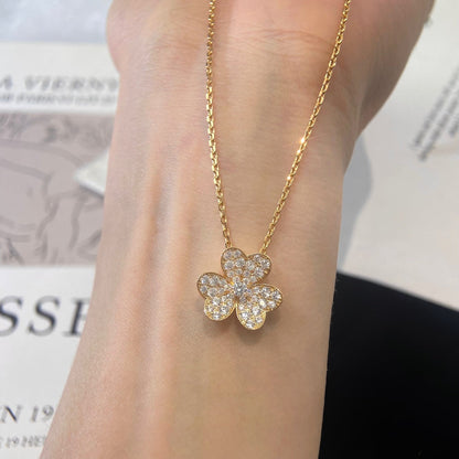 [Polaidi Jewelry]FLOWER DIAMOND NECKLACE