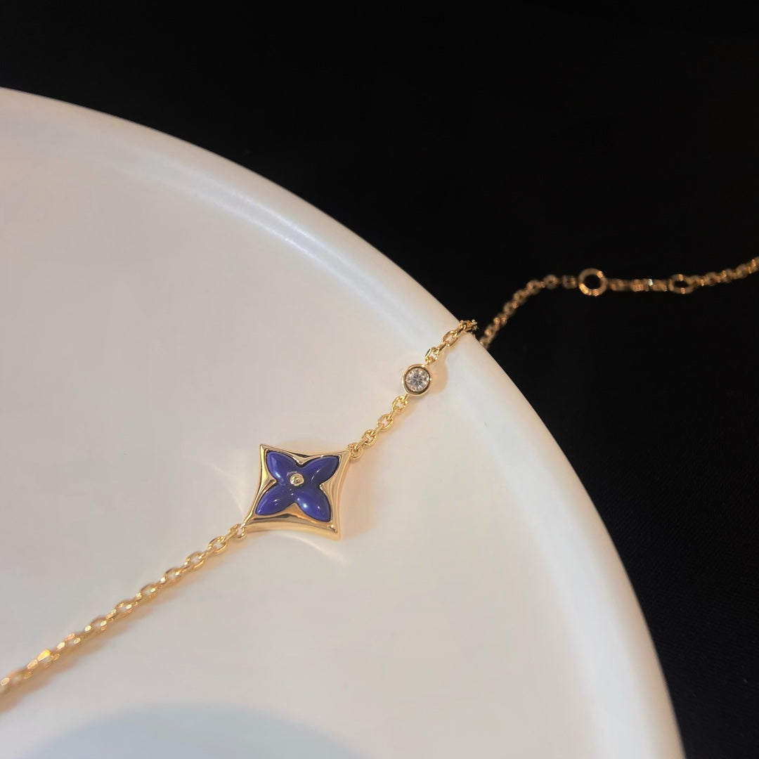[：Polaidi Jewelry]COLOR STAR PINK GOLD DIAMOND BRACELET