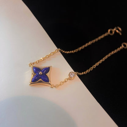 [：Polaidi Jewelry]COLOR STAR PINK GOLD DIAMOND BRACELET