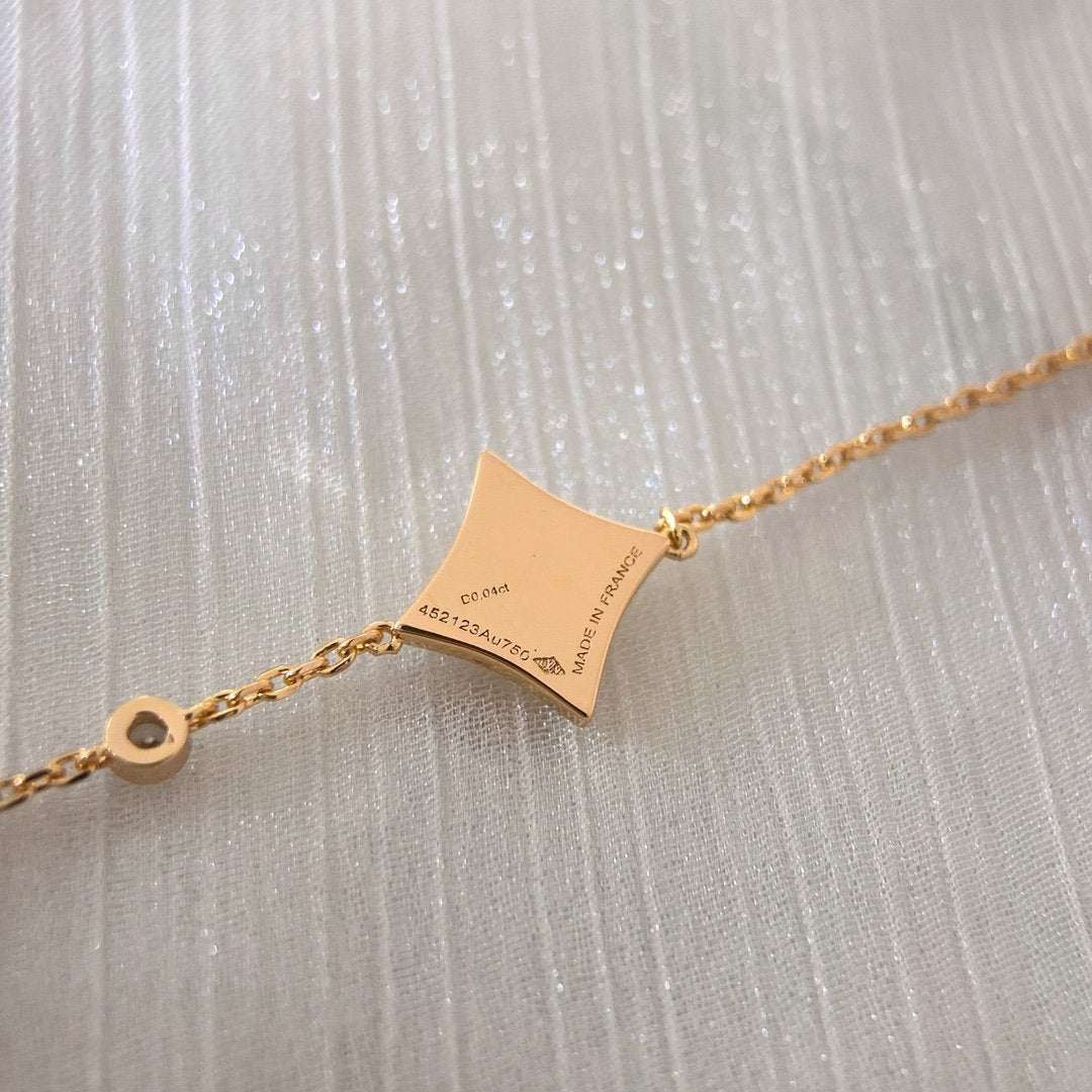 [：Polaidi Jewelry]COLOR STAR PINK GOLD DIAMOND BRACELET