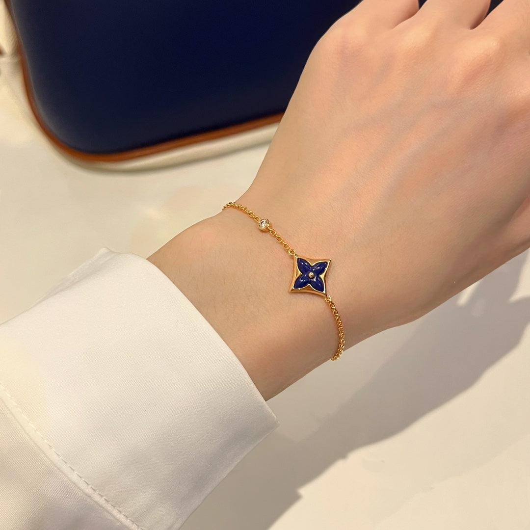 [：Polaidi Jewelry]COLOR STAR PINK GOLD DIAMOND BRACELET