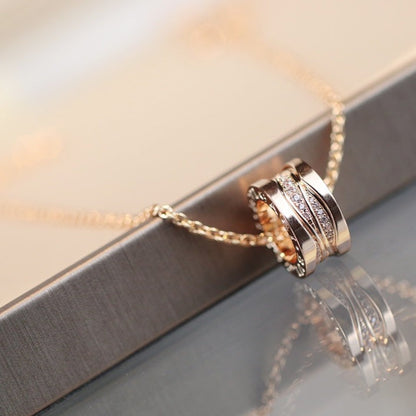 [Polaidi Jewelry]ZERO 1 PINK GOLD DIAMOND NECKLACE
