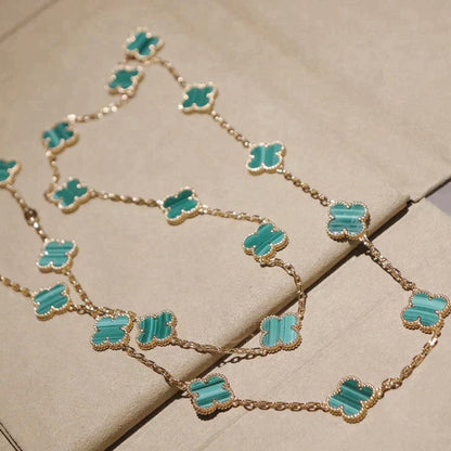 [Polaidi Jewelry]CLOVER 20 MOTIFS MALACHITE GOLD