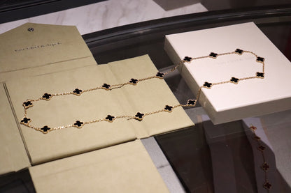 [Polaidi Jewelry]CLOVER 20 MOTIFS ONYX ROSE GOLD