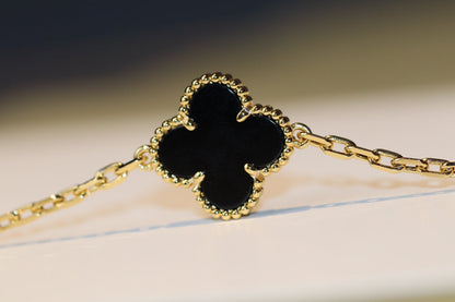 [：Polaidi Jewelry]CLOVER 20 MOTIFS ONYX ROSE GOLD