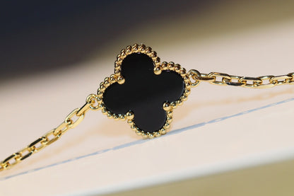 [：Polaidi Jewelry]CLOVER 20 MOTIFS ONYX ROSE GOLD
