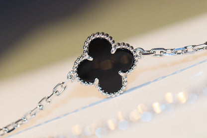 [Polaidi Jewelry]CLOVER 20 MOTIFS ONYX DIAMOND SILVER