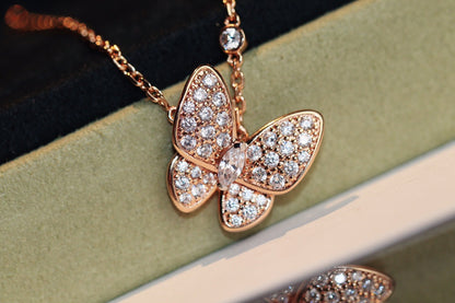 [Polaidi Jewelry]BUTTERFLY DIAMOND NECKLACE