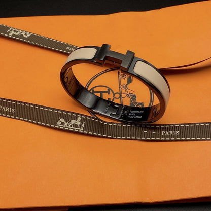 [Polaidi Jewelry]H BRACELET 12MM BLACK BEIGE CERAMIC