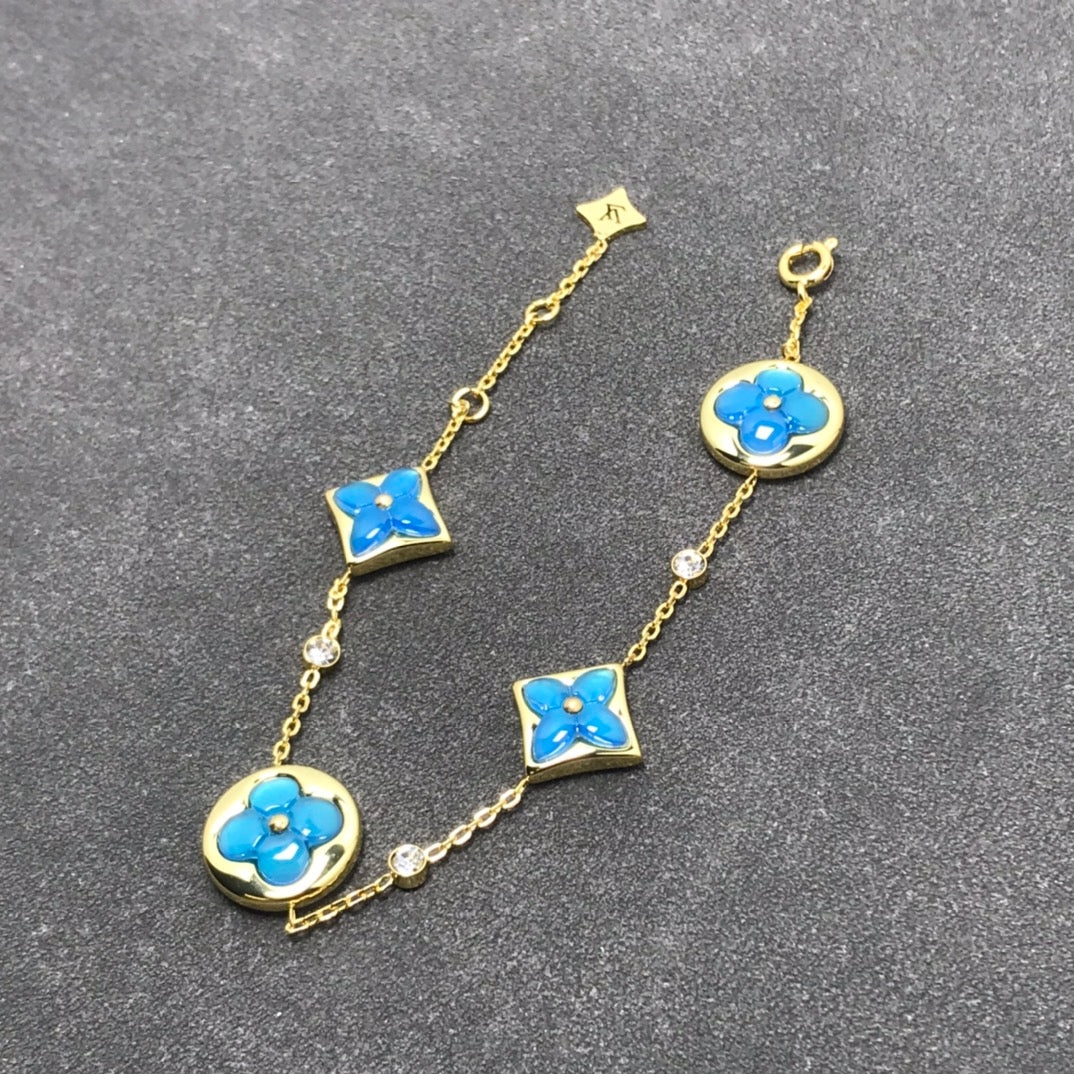 [Polaidi Jewelry]STAR AND SUN TURQUOISE 4 MOTIFS 3 DIAMONDS