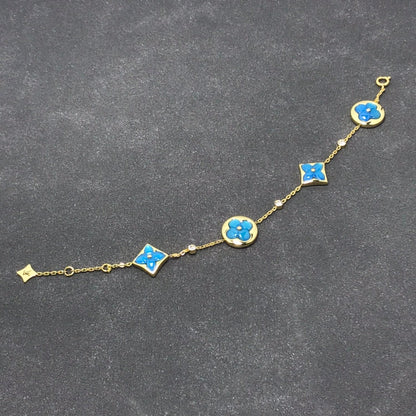 [Polaidi Jewelry]STAR AND SUN TURQUOISE 4 MOTIFS 3 DIAMONDS