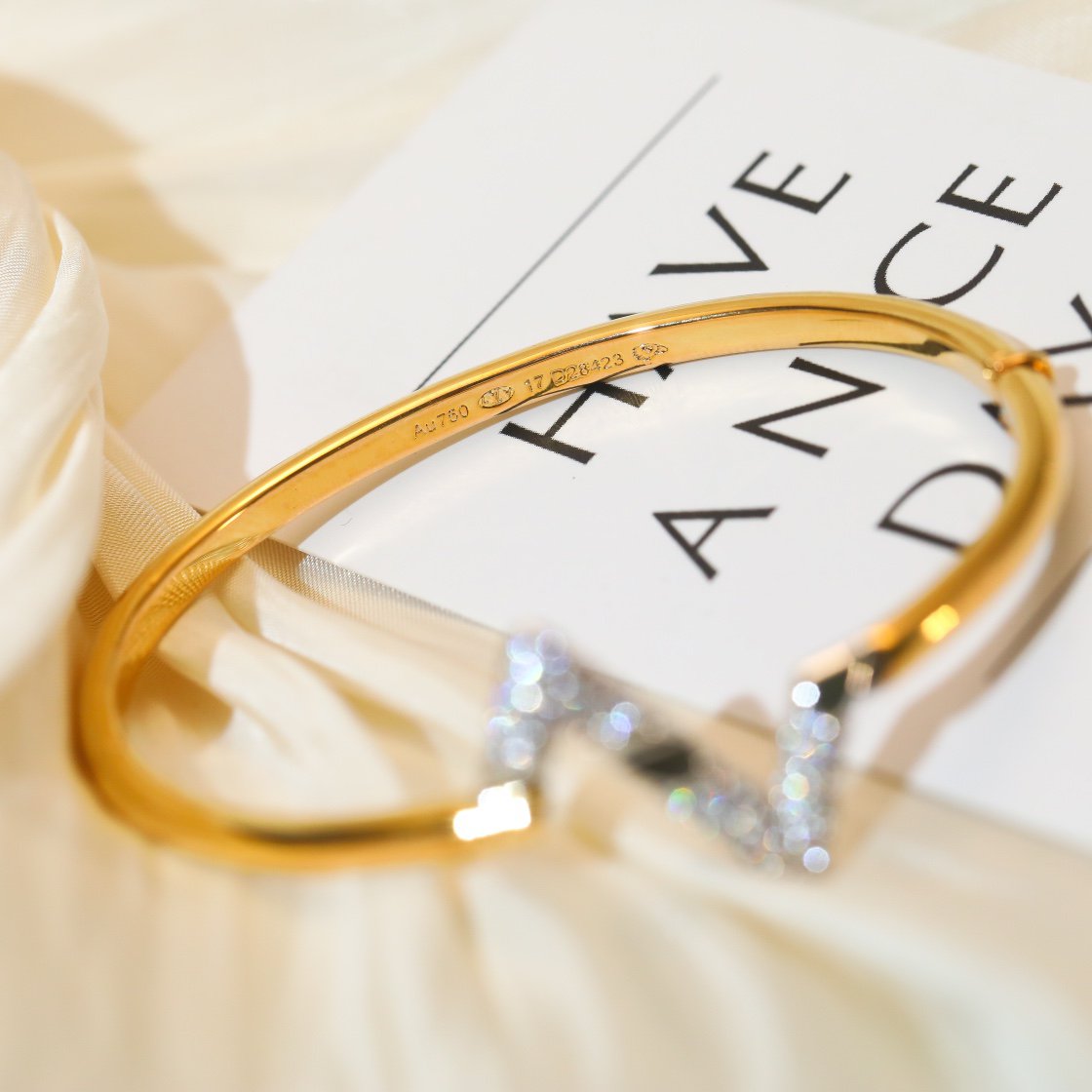 [Polaidi Jewelry]VOLTE UPSITE DOWN GOLD DIAMOND BRACELET