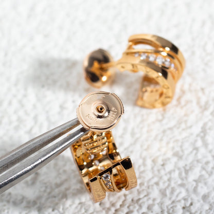 [Polaidi Jewelry]ZERO 1 PINK GOLD DIAMONDS EARRINGS