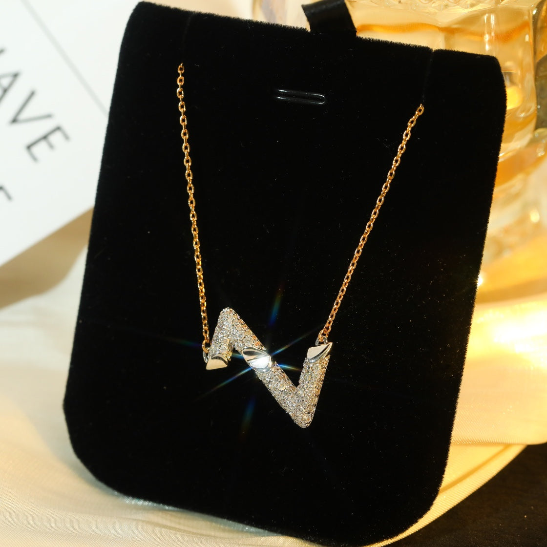 [：Polaidi Jewelry]ボルト シルバー ダイヤモンド ペンダントネックレス