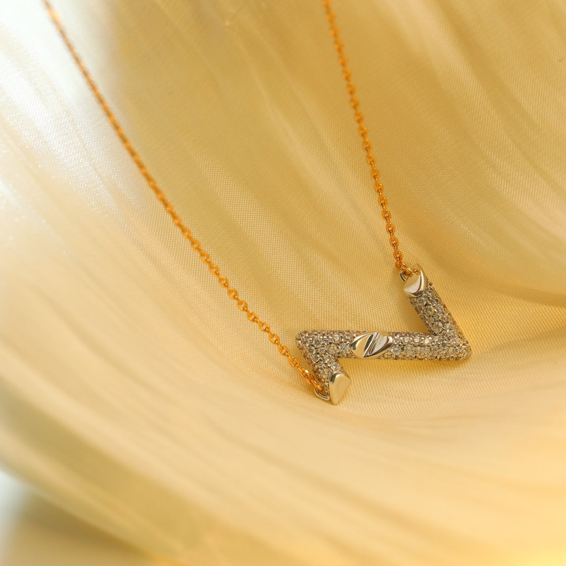 [：Polaidi Jewelry]ボルト シルバー ダイヤモンド ペンダントネックレス