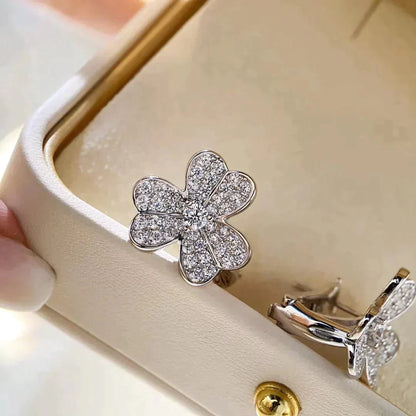 [：Polaidi Jewelry]CLOVER COMOS DIAMOND EARRINGS SILVER