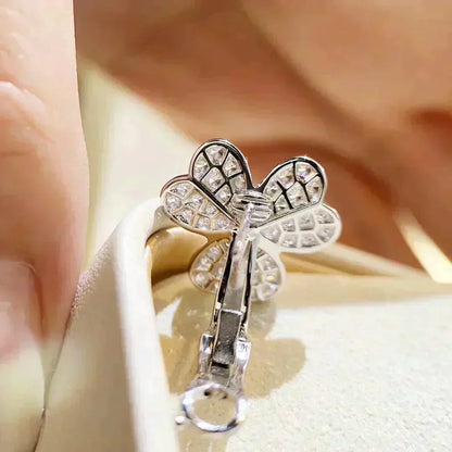 [Polaidi Jewelry]CLOVER COMOS DIAMOND EARRINGS SILVER