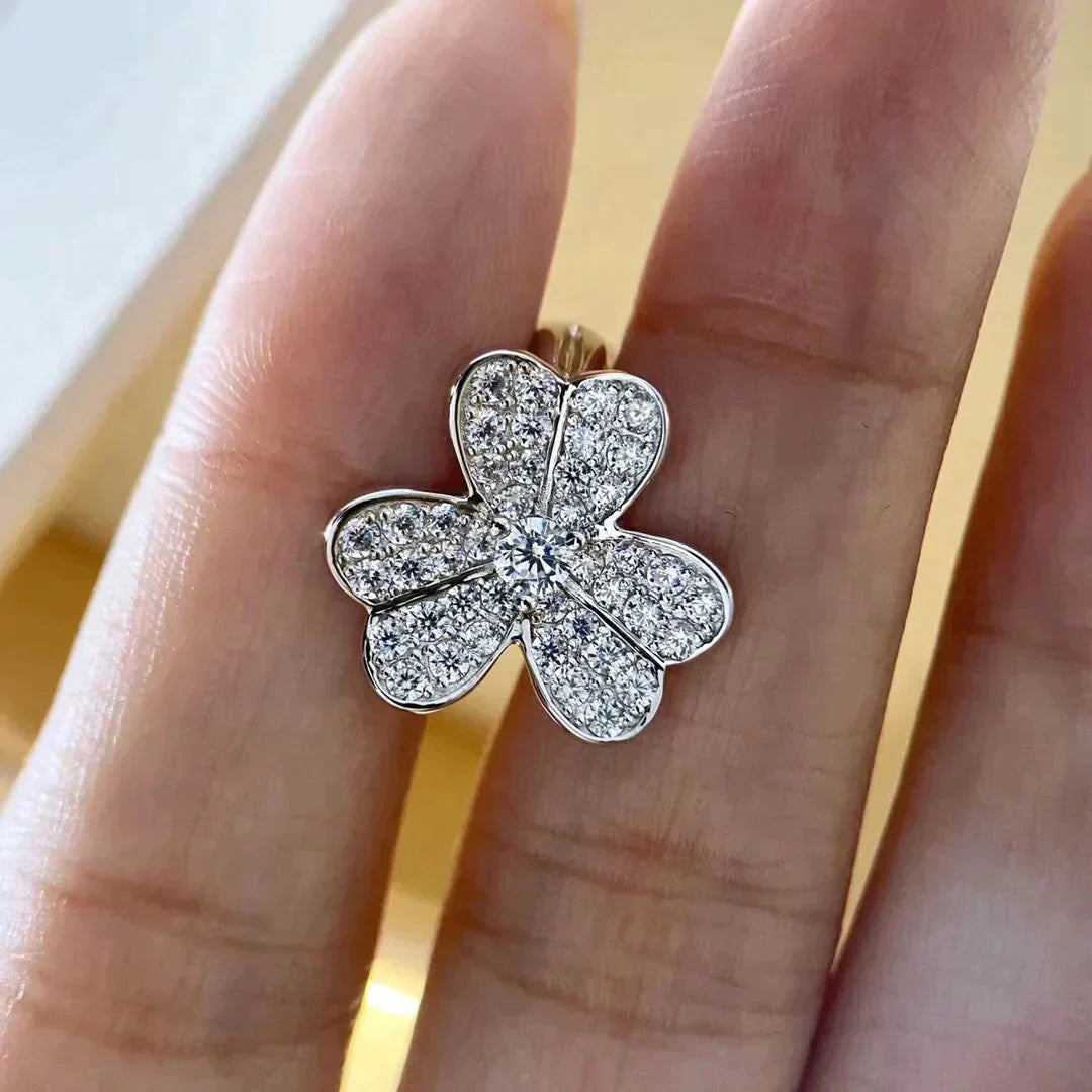 [Polaidi Jewelry]CLOVER COMOS DIAMOND EARRINGS SILVER