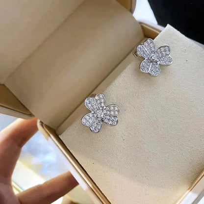 [：Polaidi Jewelry]CLOVER COMOS DIAMOND EARRINGS SILVER