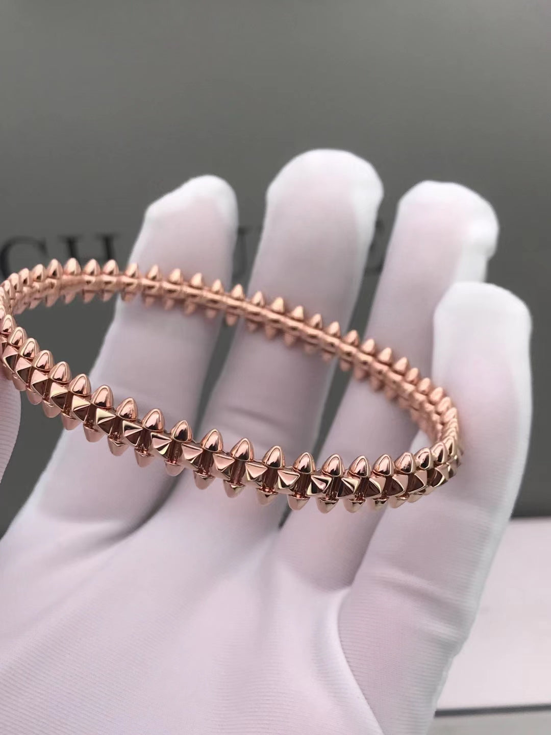 [：Polaidi Jewelry]CLASH PINK GOLD BRACELET