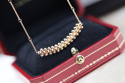 [Polaidi Jewelry]CLASH PINK GOLD NECKLACE