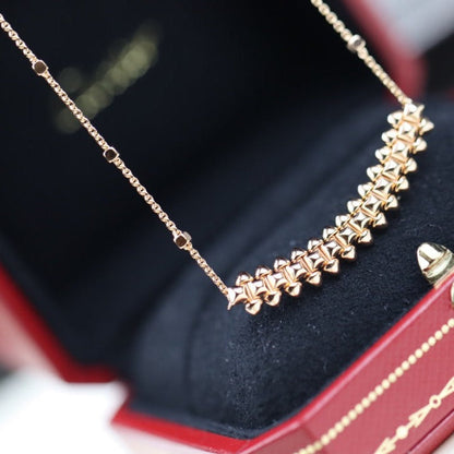 [：Polaidi Jewelry]クラッシュ ピンクゴールド ネックレス