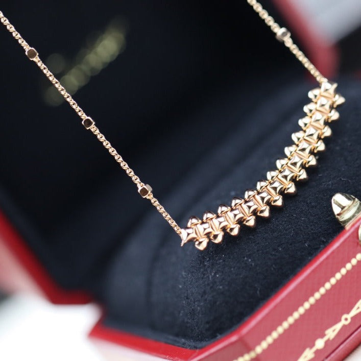 [Polaidi Jewelry]CLASH PINK GOLD NECKLACE